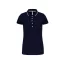 Női galléros piké póló, kontrasztcsíkos szélekkel, Kariban KA252, Navy/White/Red-L