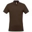 Férfi galléros piké póló, rövid ujjú, Kariban KA254, Chocolate-3XL