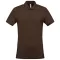 Férfi galléros piké póló, rövid ujjú, Kariban KA254, Chocolate-4XL