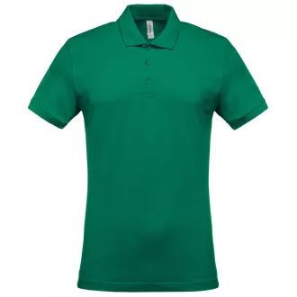   Férfi galléros piké póló, rövid ujjú, Kariban KA254, Kelly Green-S