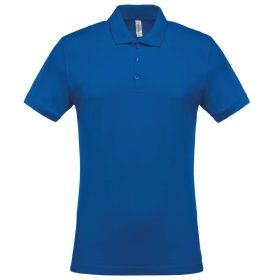   Férfi galléros piké póló, rövid ujjú, Kariban KA254, Light Royal Blue-S