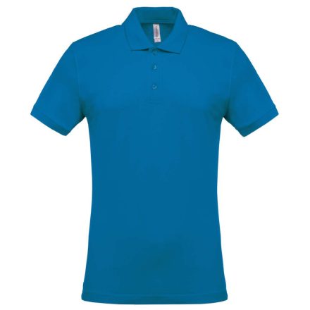 Férfi galléros piké póló, rövid ujjú, Kariban KA254, Tropical Blue-2XL