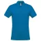 Férfi galléros piké póló, rövid ujjú, Kariban KA254, Tropical Blue-4XL