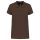 Női galléros piké póló, rövid ujjú, Kariban KA255, Chocolate-3XL