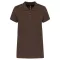 Női galléros piké póló, rövid ujjú, Kariban KA255, Chocolate-S