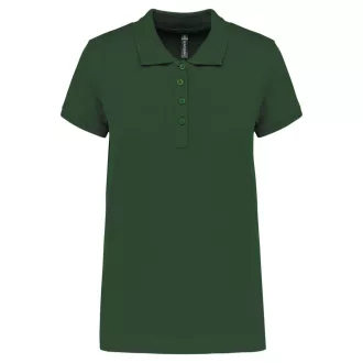   Női galléros piké póló, rövid ujjú, Kariban KA255, Forest Green-XS