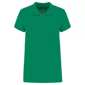   Női galléros piké póló, rövid ujjú, Kariban KA255, Kelly Green-XS