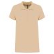 Női galléros piké póló, rövid ujjú, Kariban KA255, Light Sand-3XL