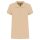Női galléros piké póló, rövid ujjú, Kariban KA255, Light Sand-XL