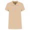 Női galléros piké póló, rövid ujjú, Kariban KA255, Light Sand-XL