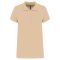 Női galléros piké póló, rövid ujjú, Kariban KA255, Light Sand-XS