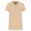 Női galléros piké póló, rövid ujjú, Kariban KA255, Light Sand-XS