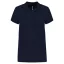 Női galléros piké póló, rövid ujjú, Kariban KA255, Navy-XS