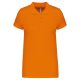 Női galléros piké póló, rövid ujjú, Kariban KA255, Orange-XS