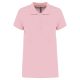 Női galléros piké póló, rövid ujjú, Kariban KA255, Pale Pink-L