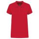 Női galléros piké póló, rövid ujjú, Kariban KA255, Red-3XL