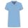 Női galléros piké póló, rövid ujjú, Kariban KA255, Sky Blue-2XL