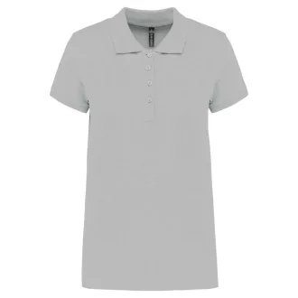   Női galléros piké póló, rövid ujjú, Kariban KA255, Snow Grey-XS