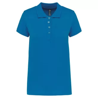   Női galléros piké póló, rövid ujjú, Kariban KA255, Tropical Blue-XS