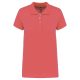 Női galléros piké póló, rövid ujjú, Kariban KA255, True Coral-XS
