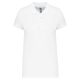 Női galléros piké póló, rövid ujjú, Kariban KA255, White-L