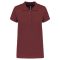 Női galléros piké póló, rövid ujjú, Kariban KA255, Wine-2XL