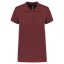 Női galléros piké póló, rövid ujjú, Kariban KA255, Wine-2XL
