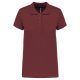 Női galléros piké póló, rövid ujjú, Kariban KA255, Wine-3XL