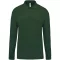 Férfi galléros hosszú ujjú piké póló, Kariban KA256, Forest Green-S