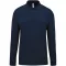 Férfi galléros hosszú ujjú piké póló, Kariban KA256, Navy-XL