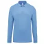 Férfi galléros hosszú ujjú piké póló, Kariban KA256, Sky Blue-3XL