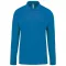 Férfi galléros hosszú ujjú piké póló, Kariban KA256, Tropical Blue-3XL