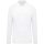 Férfi galléros hosszú ujjú piké póló, Kariban KA256, White-S