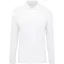 Férfi galléros hosszú ujjú piké póló, Kariban KA256, White-S