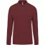 Férfi galléros hosszú ujjú piké póló, Kariban KA256, Wine-3XL