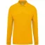 Férfi galléros hosszú ujjú piké póló, Kariban KA256, Yellow-2XL