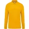 Férfi galléros hosszú ujjú piké póló, Kariban KA256, Yellow-M