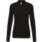 Női galléros hosszú ujjú piké póló, Kariban KA257, Black-L