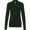 Női galléros hosszú ujjú piké póló, Kariban KA257, Forest Green-S