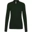 Női galléros hosszú ujjú piké póló, Kariban KA257, Forest Green-S