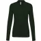 Női galléros hosszú ujjú piké póló, Kariban KA257, Forest Green-XL