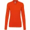 Női galléros hosszú ujjú piké póló, Kariban KA257, Orange-3XL
