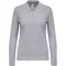 Női galléros hosszú ujjú piké póló, Kariban KA257, Oxford Grey-XS