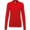 Női galléros hosszú ujjú piké póló, Kariban KA257, Red-XL