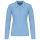 Női galléros hosszú ujjú piké póló, Kariban KA257, Sky Blue-XS
