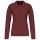 Női galléros hosszú ujjú piké póló, Kariban KA257, Wine-2XL
