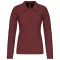 Női galléros hosszú ujjú piké póló, Kariban KA257, Wine-2XL