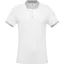 Férfi galléros piké póló, kontrasztos passzékkal, Kariban KA258, White/Oxford Grey-2XL