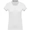 Női galléros piké póló, kontrasztos passzékkal, Kariban KA259, White/Oxford Grey-XL
