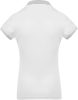 Női galléros piké póló, kontrasztos passzékkal, Kariban KA259, White/Oxford Grey-XL